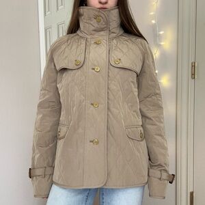Talbots Tan Quilted Coat